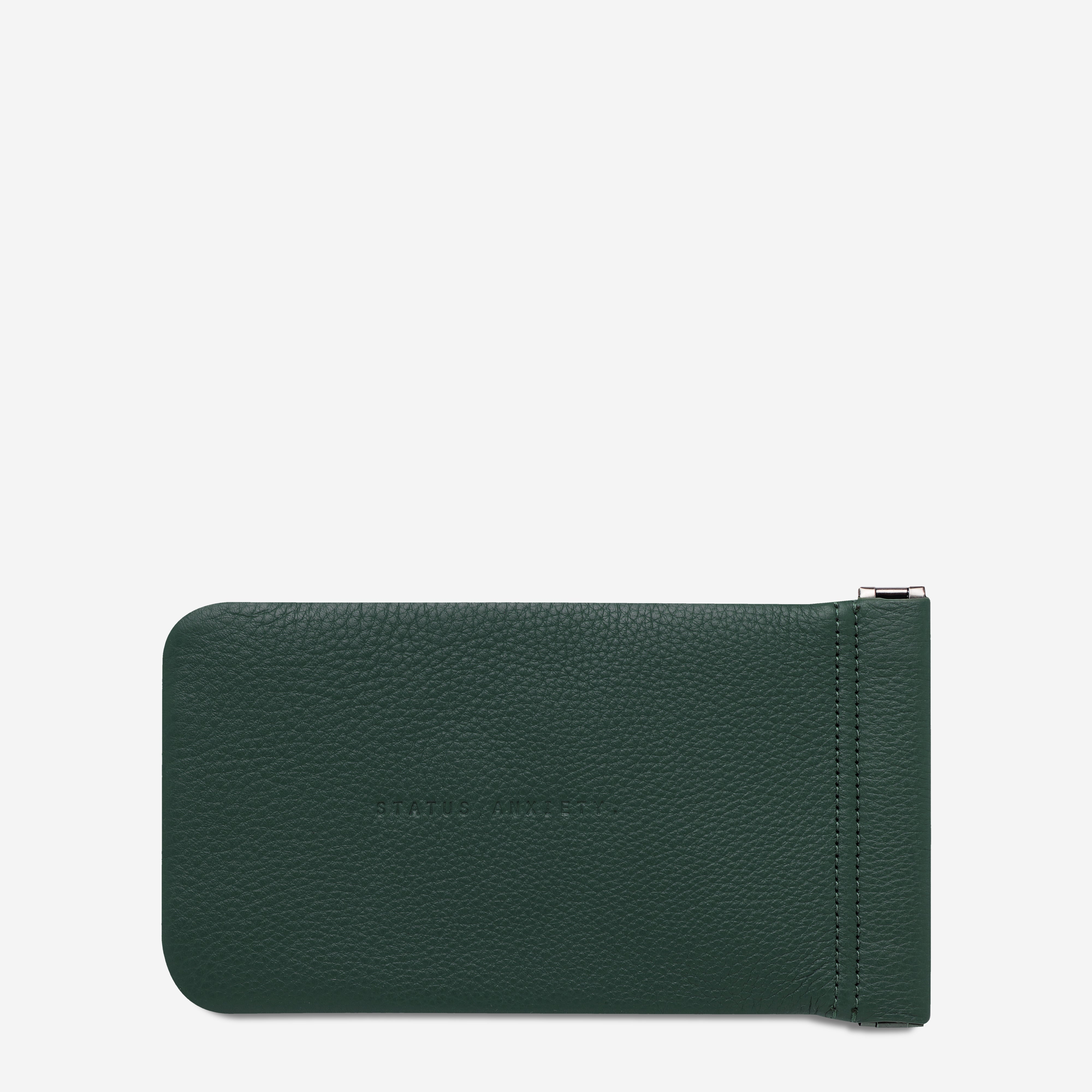 Status Anxiety Keepsake Leather Glasses Pouch Teal