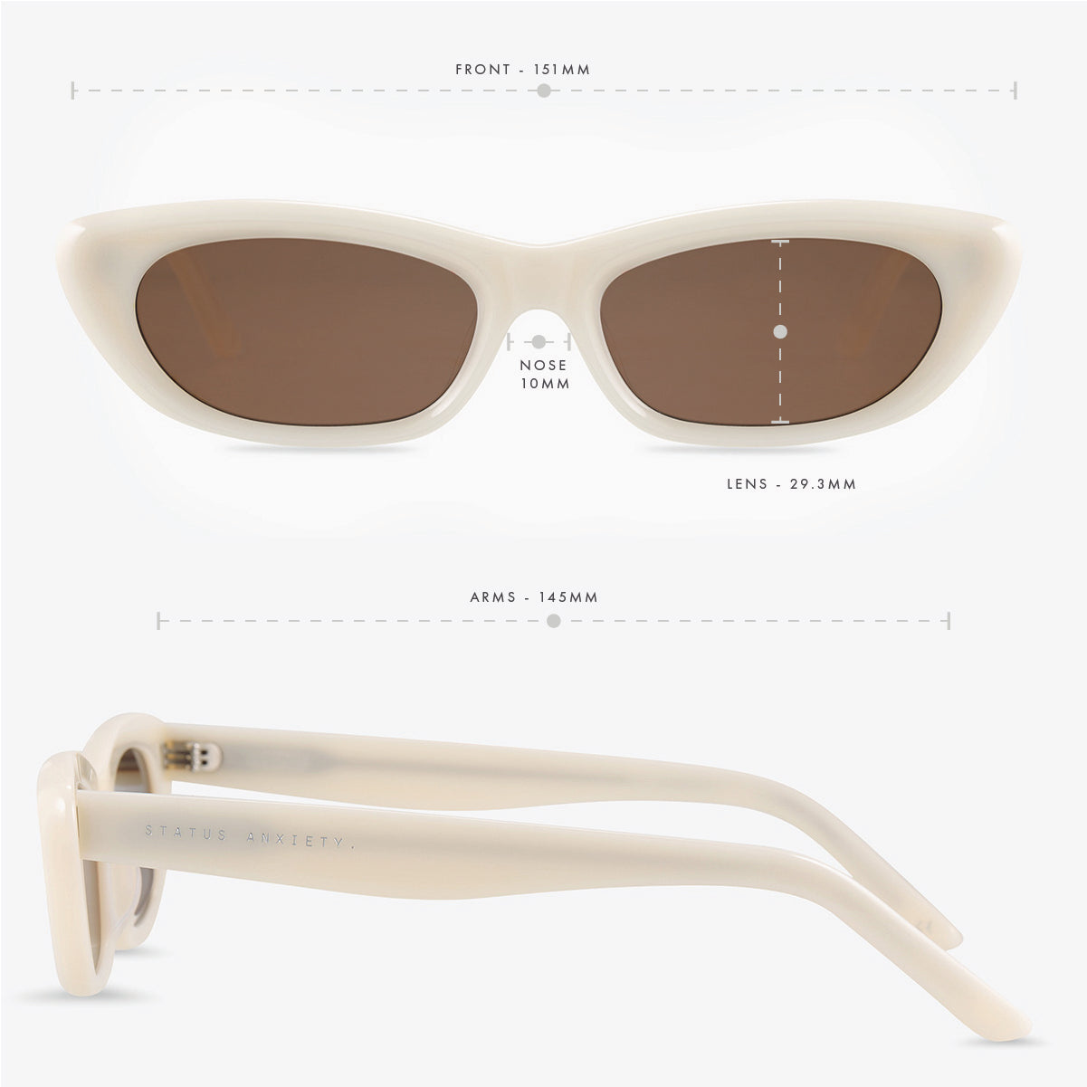 Status Anxiety Sidelines Sunglasses Bone