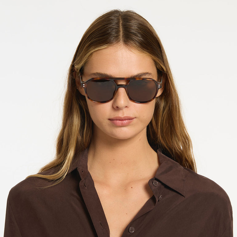 Status Anxiety Subliminal Sunglasses Brown Tort