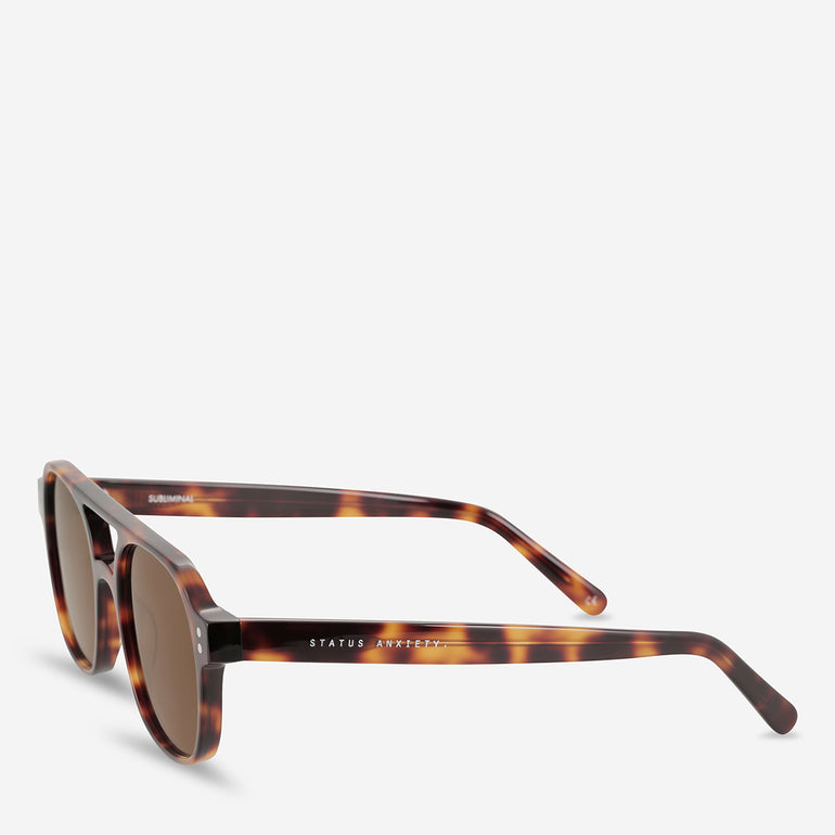 Status Anxiety Subliminal Sunglasses Brown Tort