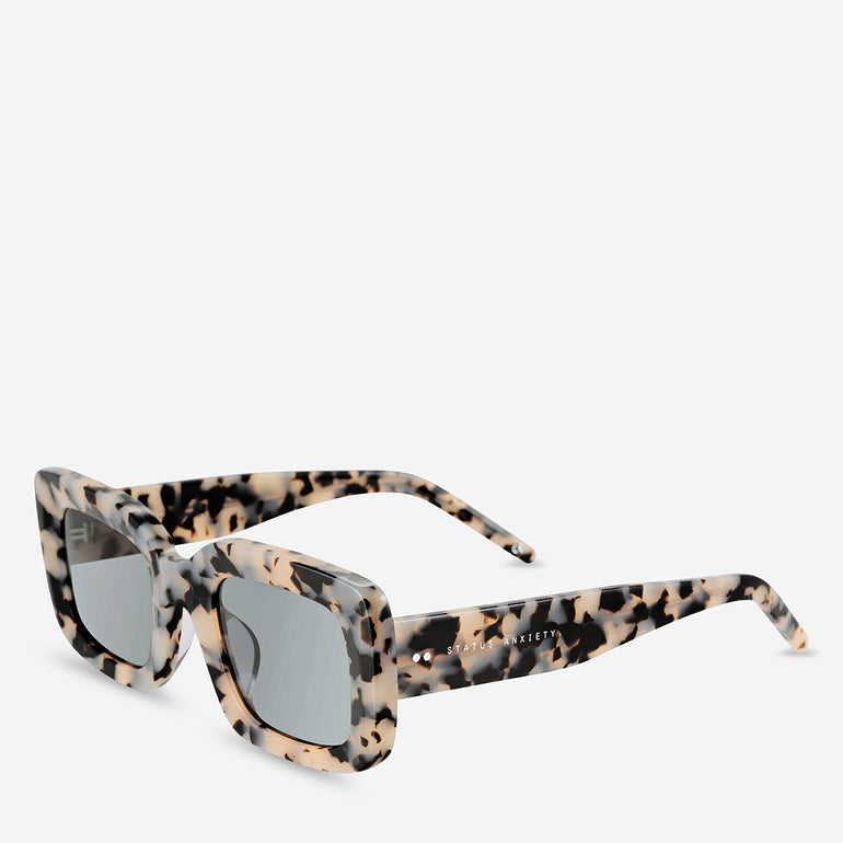 Status Anxiety Unyielding Sunglasses White Tort