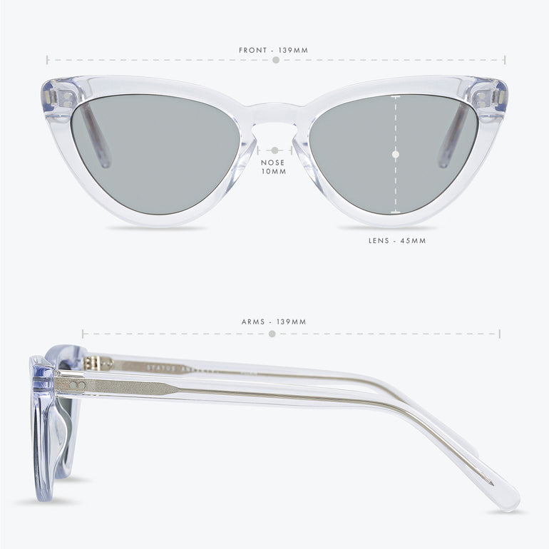 Status Anxiety Villain Sunglasses Clear