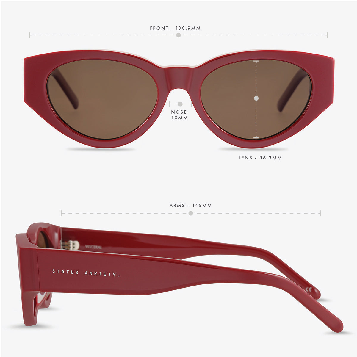 Status Anxiety Visceral Sunglasses Cherry