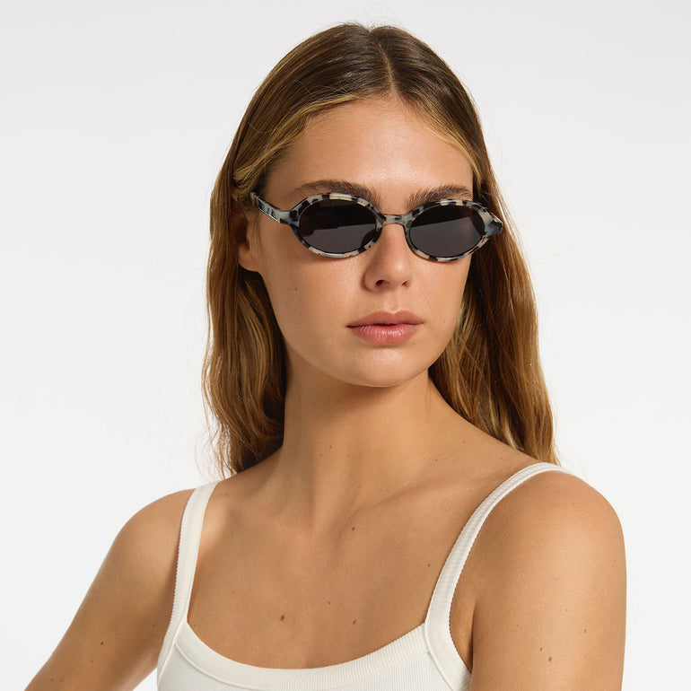 Status Anxiety Wonder Sunglasses White Tort