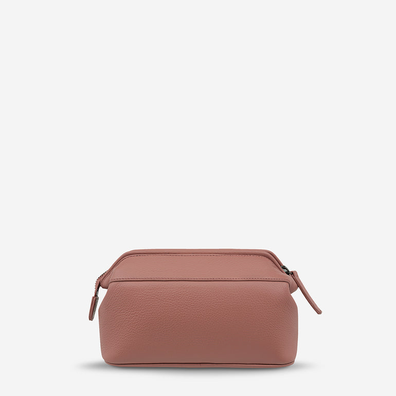 Status Anxiety Thinking of a Place Leather Toiletry Bag Dusty Rose