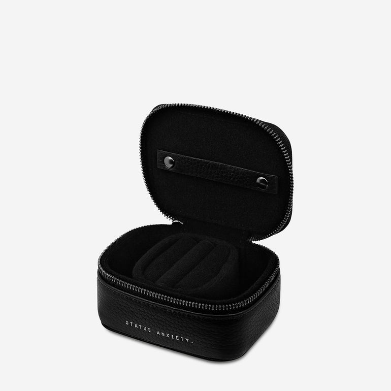 Status Anxiety Heartbreaker Leather Jewellery Case Black