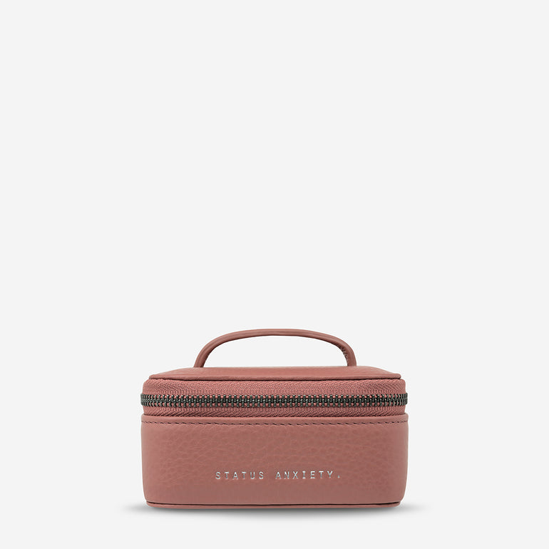 Status Anxiety Heartbreaker Leather Jewellery Case Dusty Rose