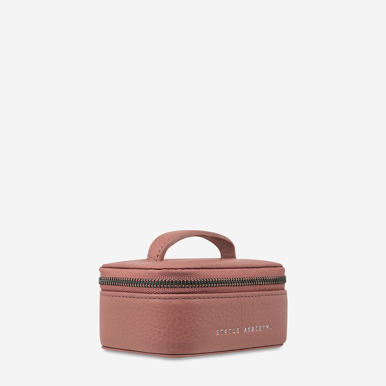 Status Anxiety Heartbreaker Leather Jewellery Case Dusty Rose