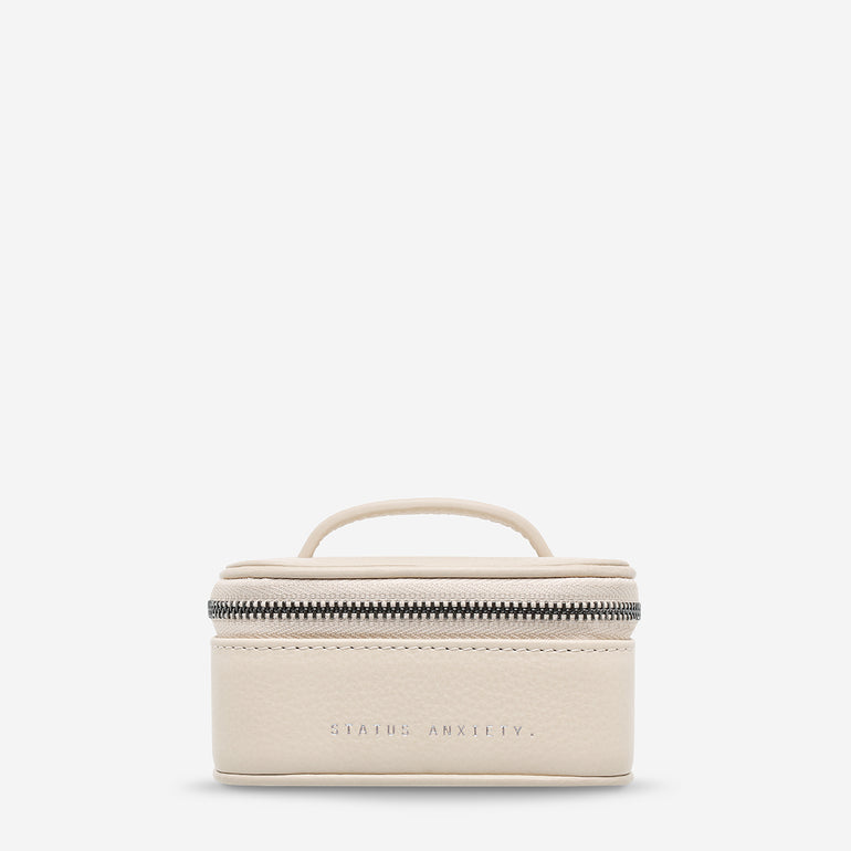 Status Anxiety Heartbreaker Leather Jewellery Case Oat