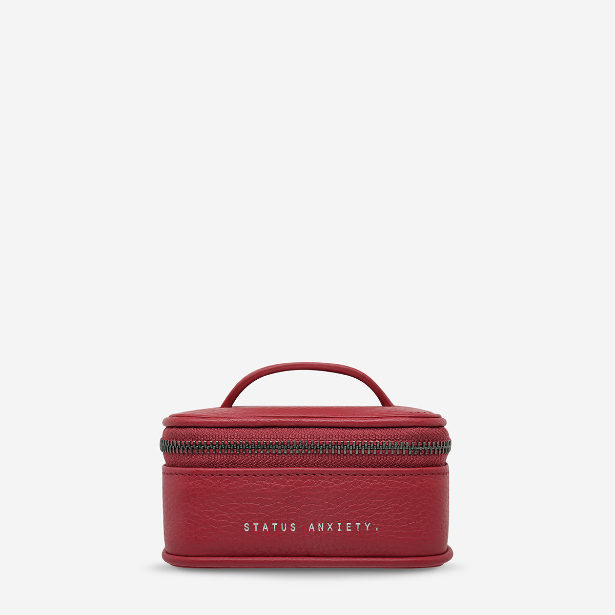 Status Anxiety Heartbreaker Leather Jewellery Case Rouge