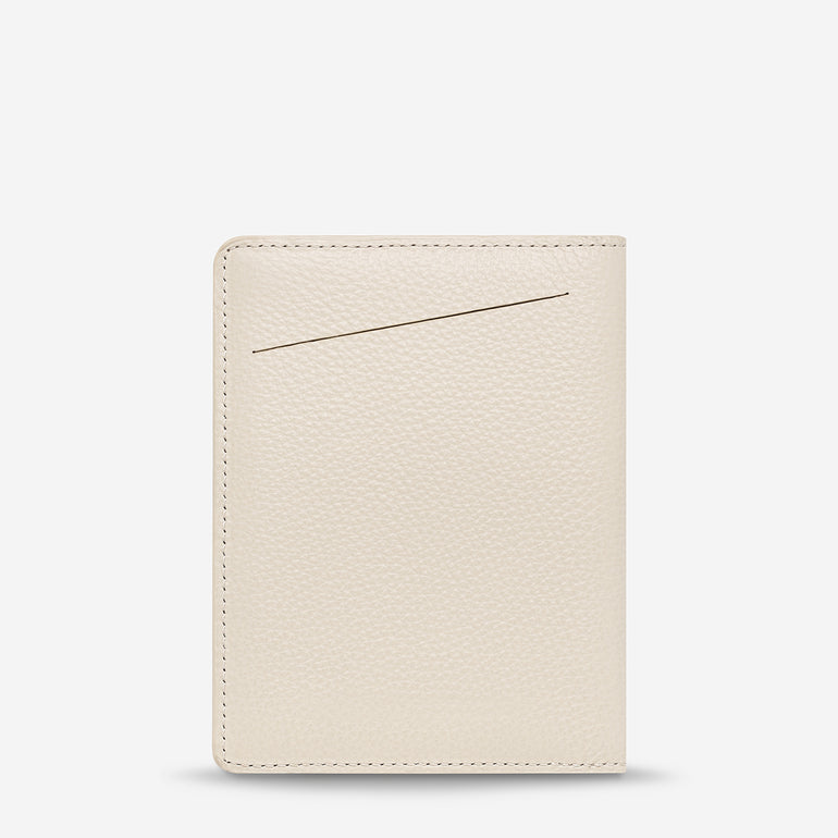 Status Anxiety In Transit Leather Passport Wallet Oat