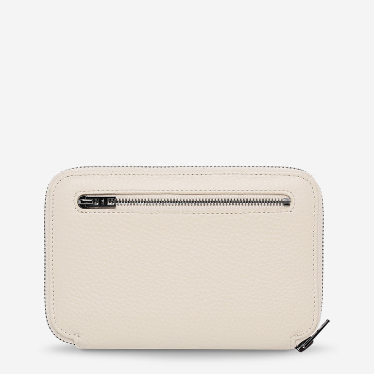Status Anxiety Nowhere To Be Found Leather Travel Wallet Oat