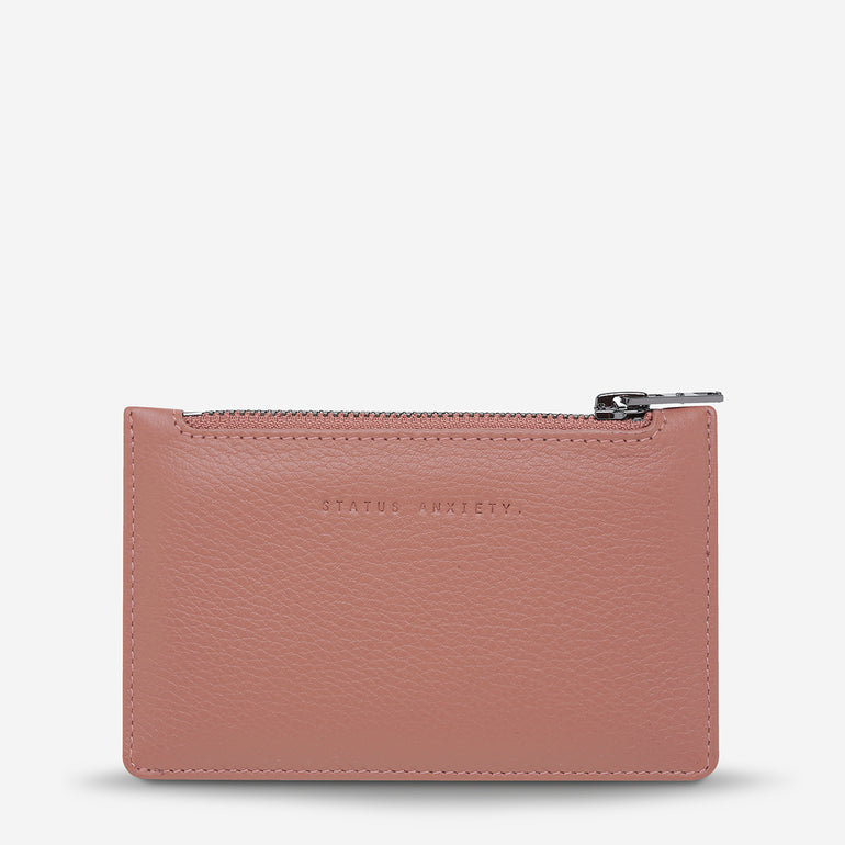 Status Anxiety Avoiding Things Women's Leather Wallet Dusty Rose