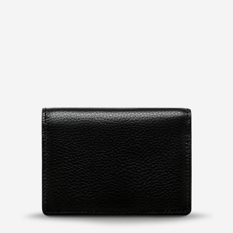Status Anxiety Easy Does It Women's Leather Wallet Black