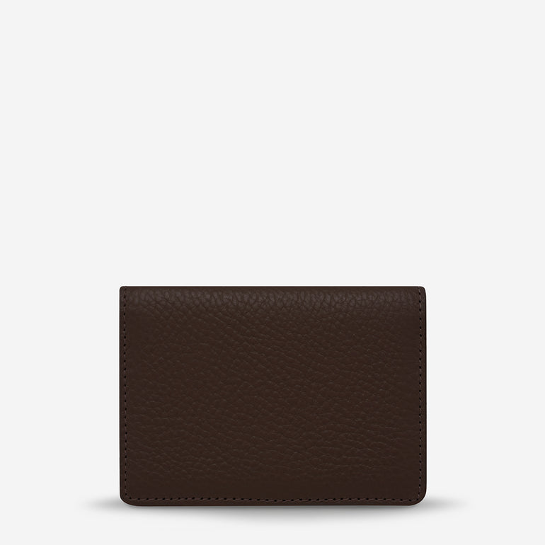 Status Anxiety Easy Does It Women's Leather Wallet Cocoa