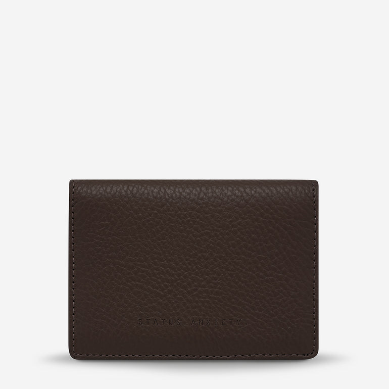 Status Anxiety Easy Does It Women's Leather Wallet Cocoa