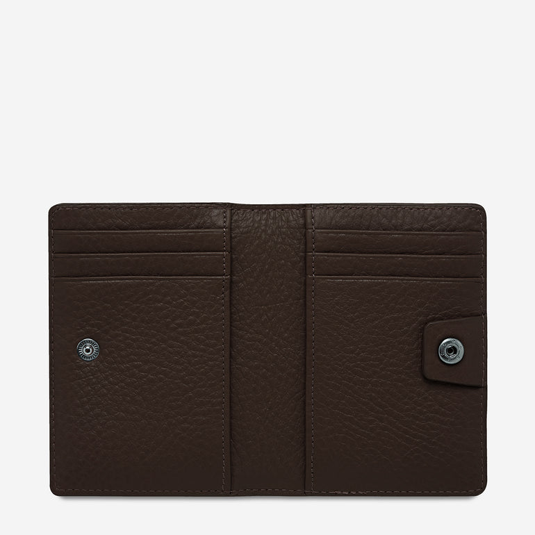 Status Anxiety Easy Does It Women's Leather Wallet Cocoa