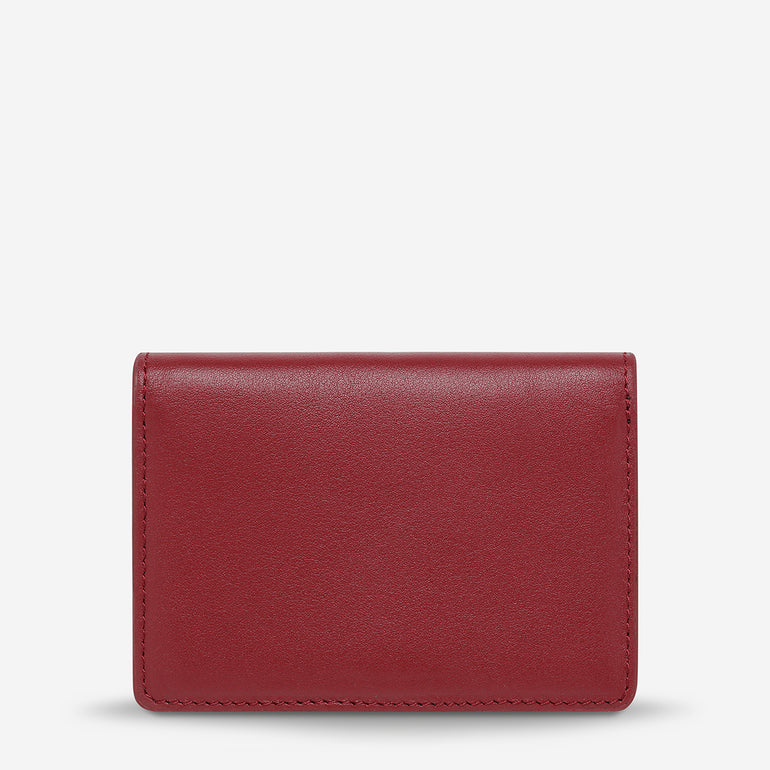 Status Anxiety Easy Does It Women's Leather Wallet Rouge Nappa