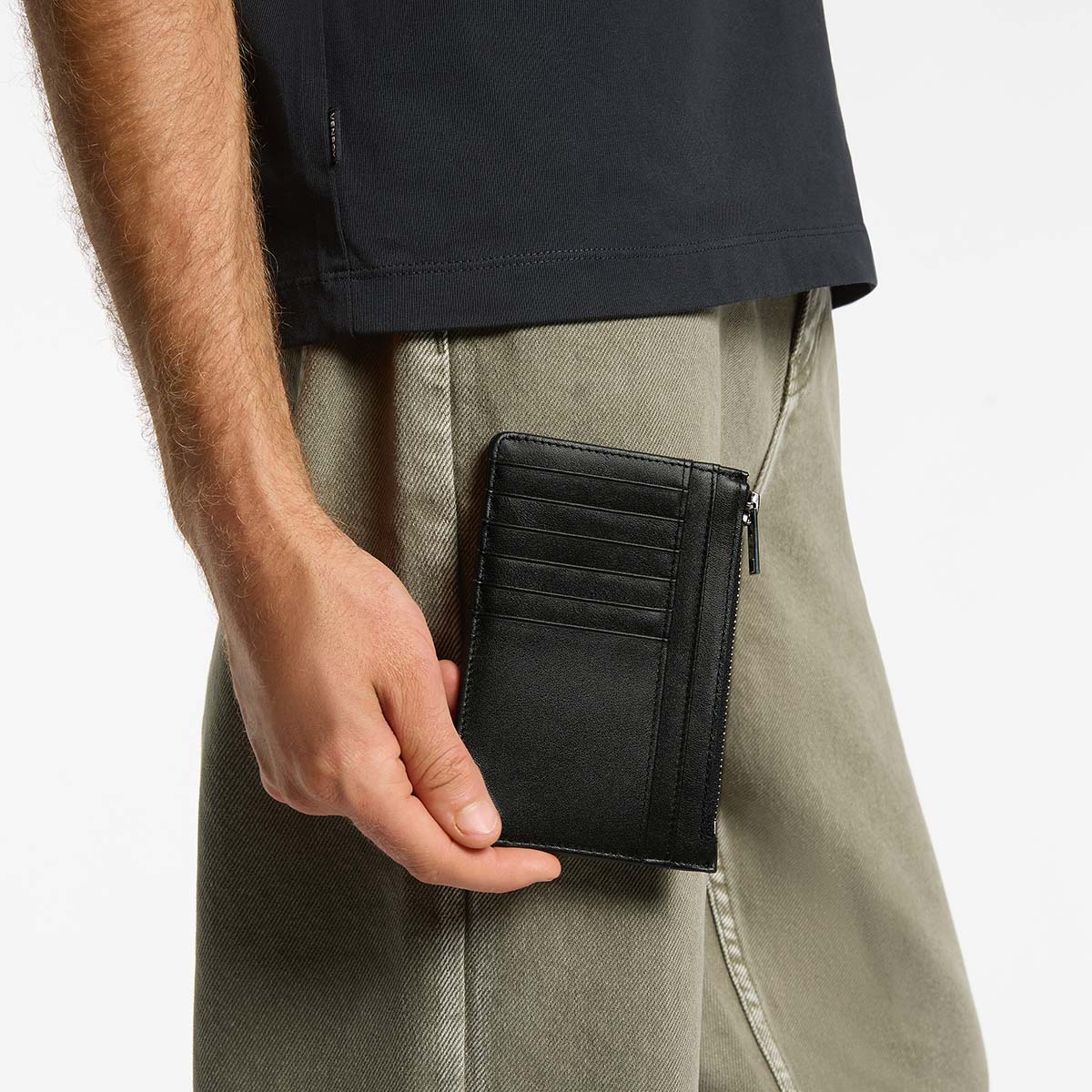 Status Anxiety Gone Again Leather Wallet Black Nappa