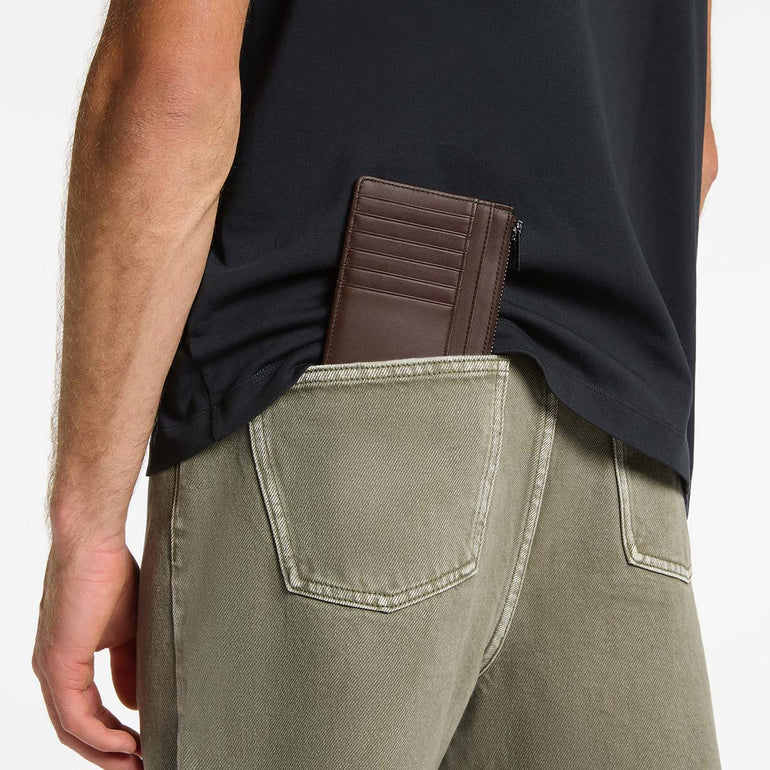 Status Anxiety Gone Again Leather Wallet Cocoa Nappa