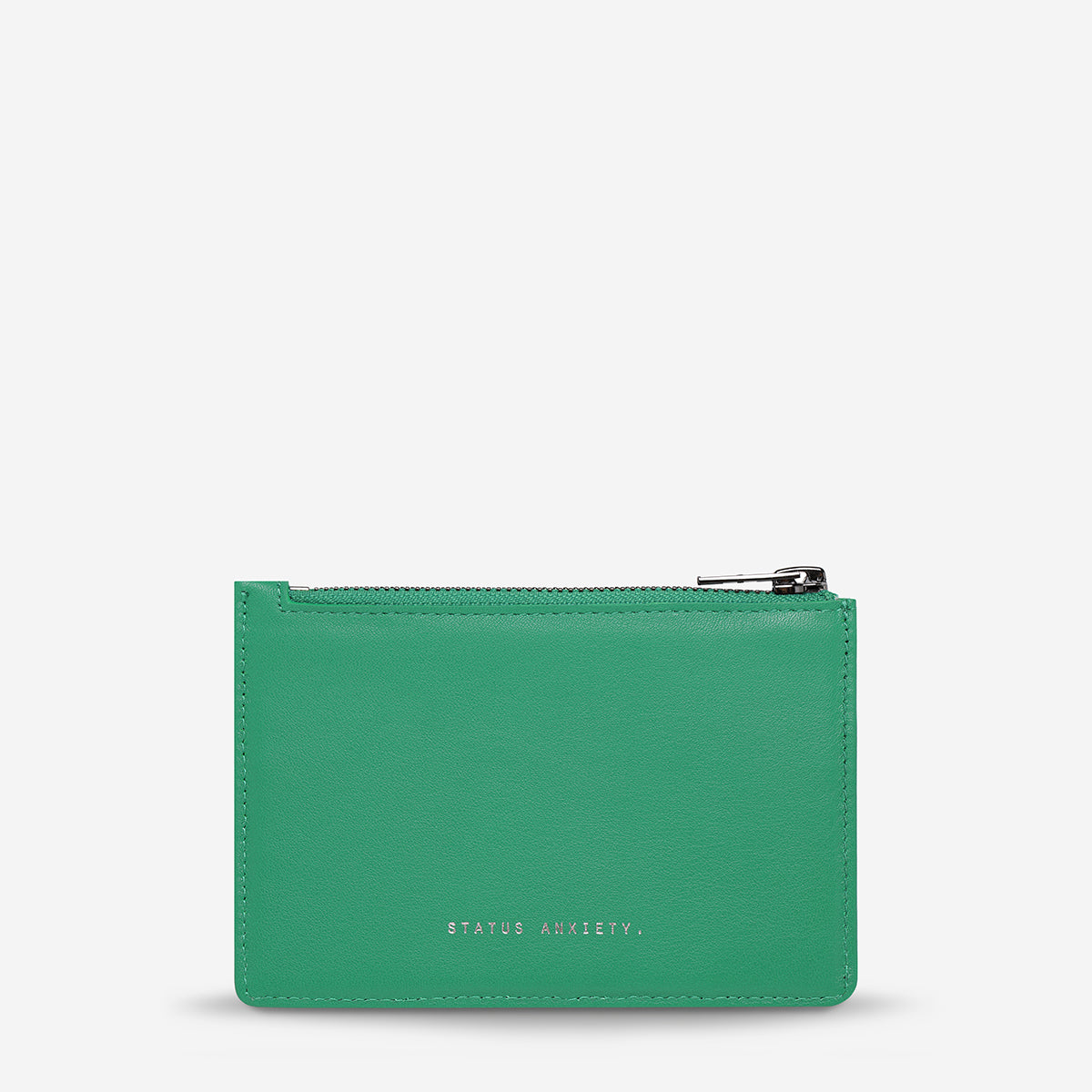 Status Anxiety Gone Again Leather Wallet Emerald Nappa