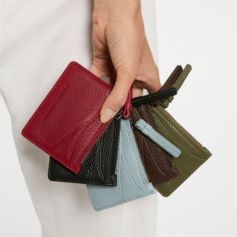 Status Anxiety Hearts Still Beating Leather Wallet Cocoa