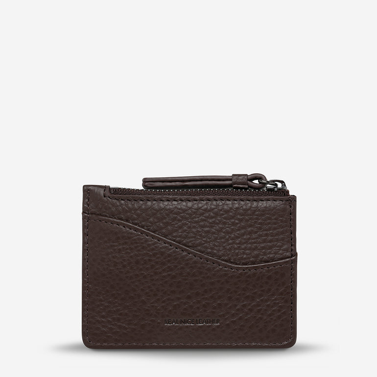 Status Anxiety Hearts Still Beating Leather Wallet Cocoa