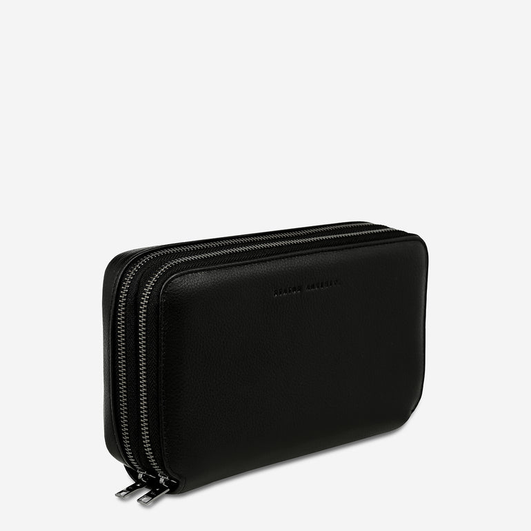 Status Anxiety Home Soon Leather Tech Case Black