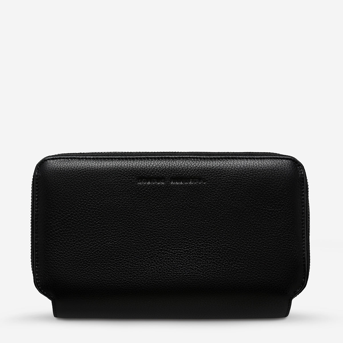 Home Soon Black Leather Tech Case | Status Anxiety® Home Soon Black Leather Tech Case | Status Anxiety®