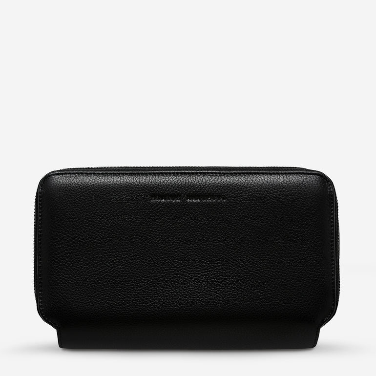 Status Anxiety Home Soon Leather Tech Case Black