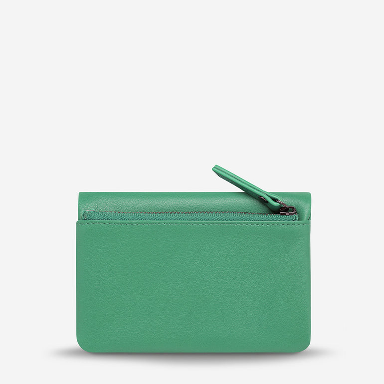Status Anxiety Is Now Better Women's Leather Wallet Emerald Nappa