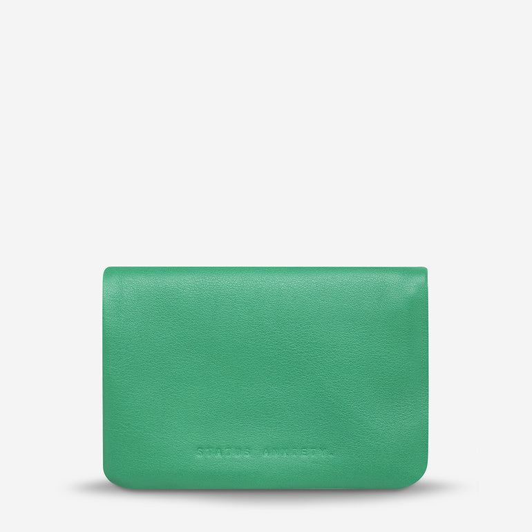 Status Anxiety Is Now Better Women's Leather Wallet Emerald Nappa