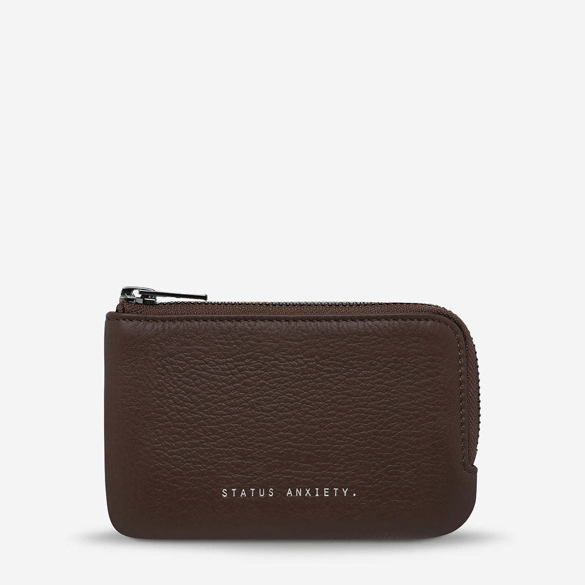 Status Anxiety Left Behind Women's Leather Pouch Cocoa