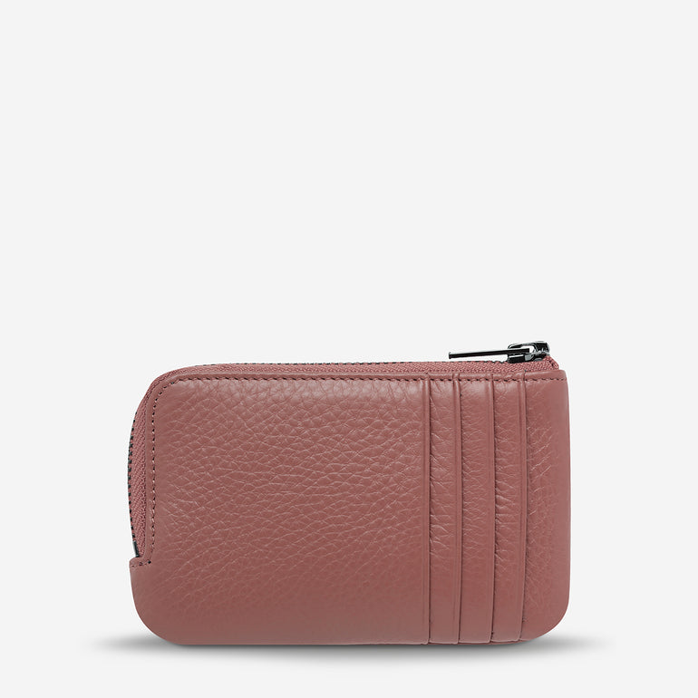 Status Anxiety Left Behind Women's Leather Pouch Dusty Rose
