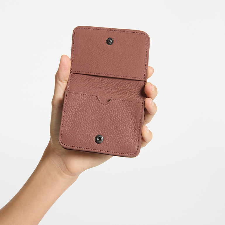 Status Anxiety Miles Away Women's Leather Wallet Dusty Rose