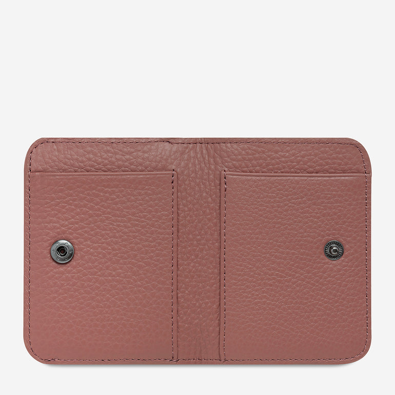 Status Anxiety Miles Away Women's Leather Wallet Dusty Rose