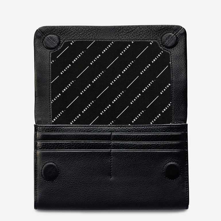 Status Anxiety Remnant Women's Leather Wallet Black