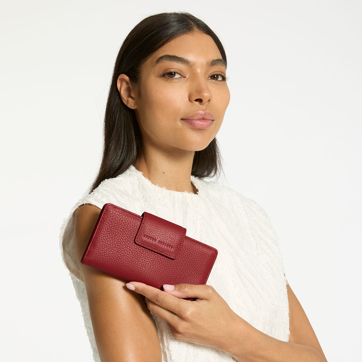 Status Anxiety Ruins Women's Leather Wallet Rouge