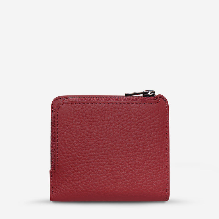 Status Anxiety Sense Of Wonder Women's Leather Wallet Rouge