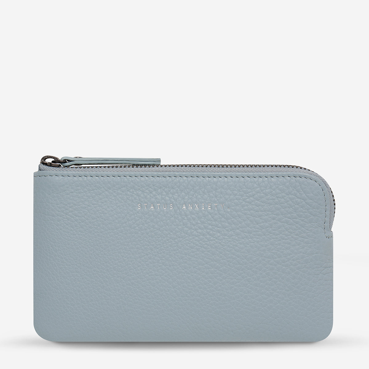 Status Anxiety Smoke and Mirrors Women's Leather Pouch Wallet Powder Blue