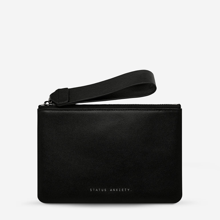 Status Anxiety Take Your Chances Women's Leather Pouch Black Nappa