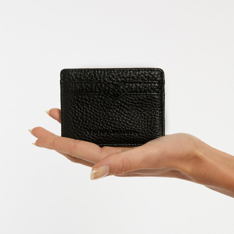 Status Anxiety Together For Now Women's Leather Card Wallet Black