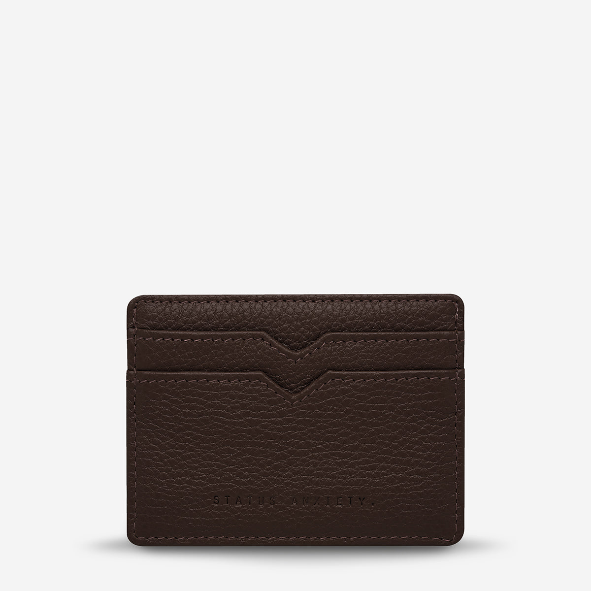 Status Anxiety Together For Now Women's Leather Card Wallet Cocoa