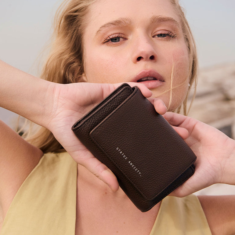 Status Anxiety Visions Women's Leather Wallet Cocoa