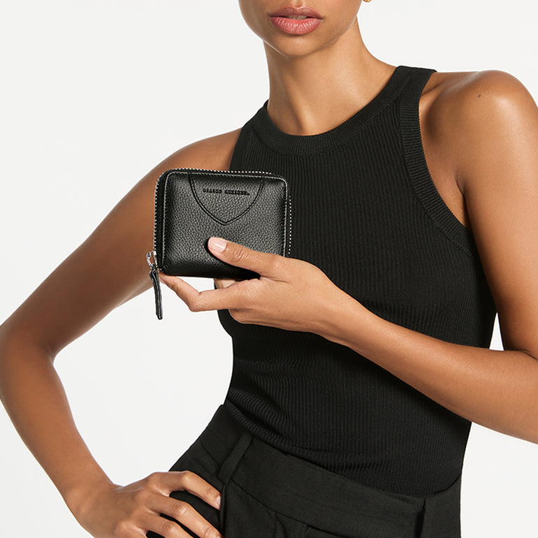 Status Anxiety Wayward Women's Leather Wallet Black