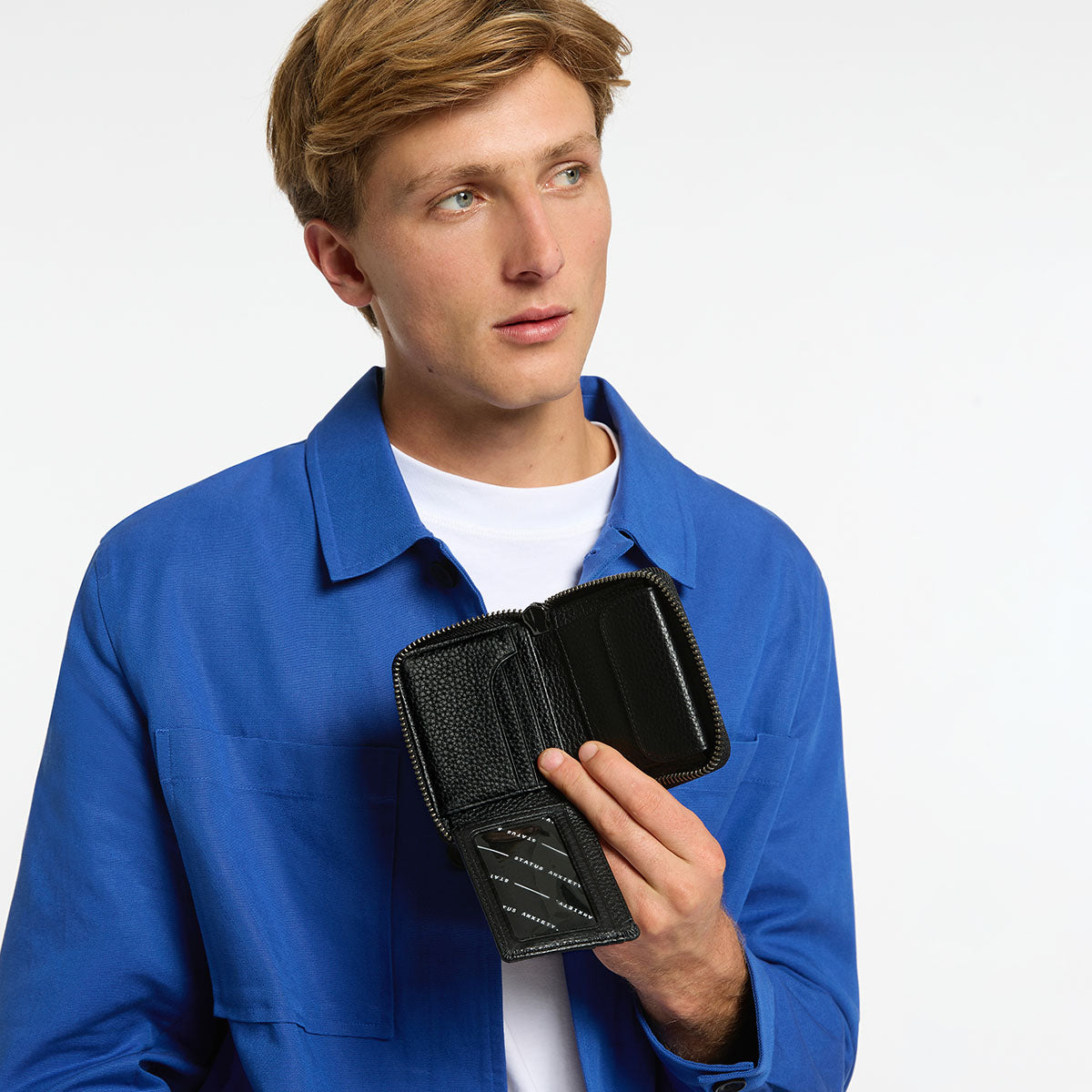 Wayward Black Leather Wallet | Status Anxiety® Official