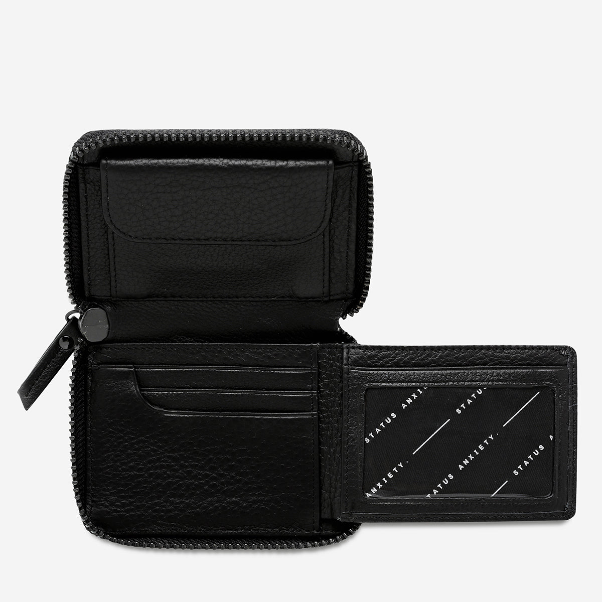 Wayward Black Leather Wallet | Status Anxiety® Official
