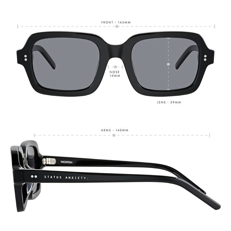 Status Anxiety Vacation Sunglasses Black