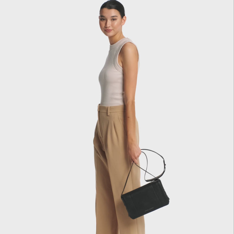 Status Anxiety Succumb Women's Leather Crossbody Bag Khaki