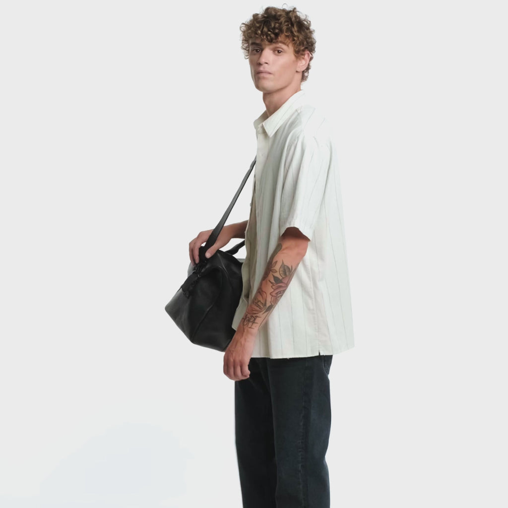 Status Anxiety Everything I Wanted Leather Duffle Bag Black